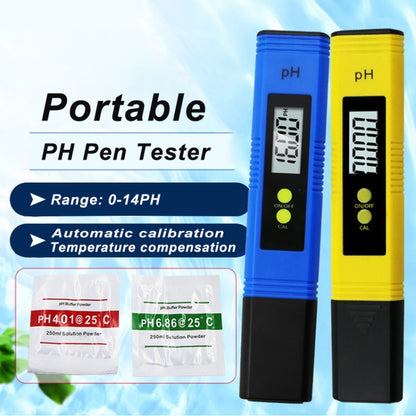 Portable High-precision PH Test Pen PH Acidity Meter PH Water Quality Detection Instrument(Yellow) - PH & Moisture Meter by PMC Jewellery | Online Shopping South Africa | PMC Jewellery