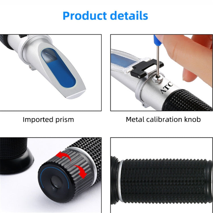 Hand-held Refractometer  Alcohol Detector Alcohol Level Meter - Breath Alcohol Tester by PMC TechLife | Online Shopping South Africa | PMC TechLife