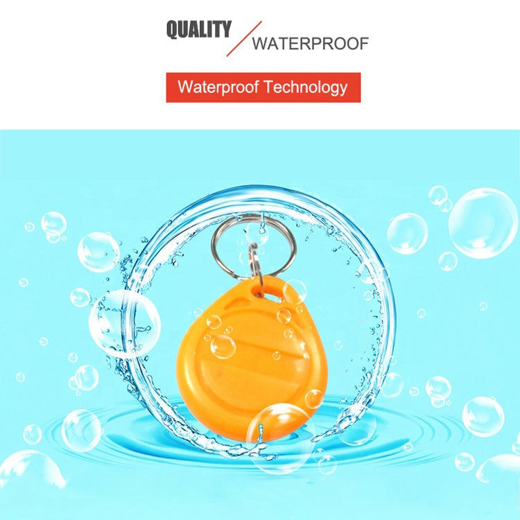 10 PCS 125KHz TK/EM4100 Proximity ID Card Chip Keychain Key Ring(Black) - Access Card by PMC TechLife | Online Shopping South Africa | PMC TechLife