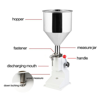 A03 Mini Stainless Steel  Pneumatic Filling Machine Cream Food Paste Dispensing Liquid Packaging Equipment - Cooking Tools by PMC Jewellery | Online Shopping South Africa | PMC Jewellery