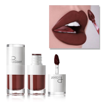 Liquid Matte Lipstick Waterproof Red Lip Makeup Long Lasting Lip Tint(E512) - Lips by PMC Jewellery | Online Shopping South Africa | PMC Jewellery