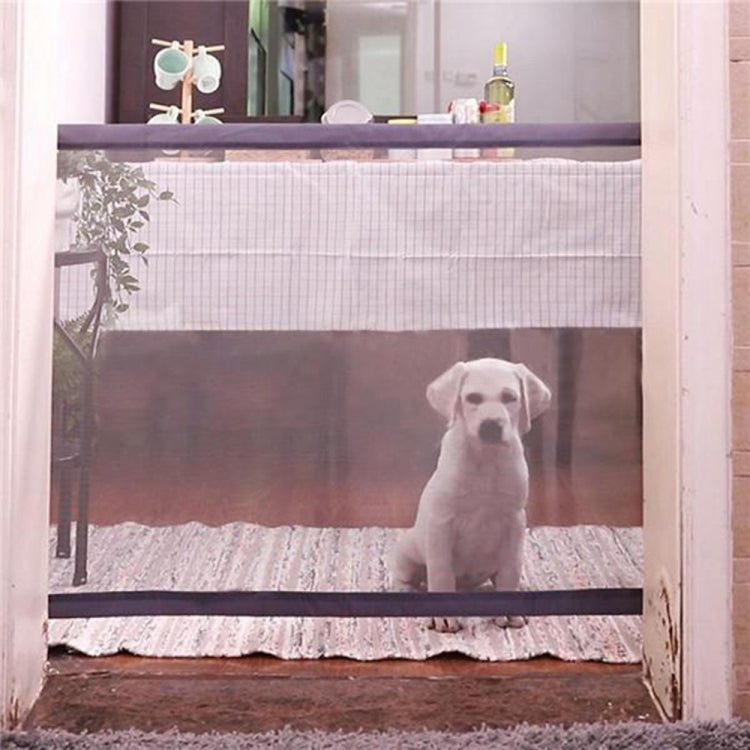 Dog Pet Fences Portable Folding Safe Protection Safety Door Magic Gate For Dogs Cat Pet, Size:180cm x72cm(Black) - free shipping - PMC TechLife - Order now!