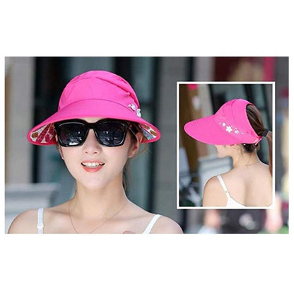 Women Summer Casual  Going Out Ultraviolet-proof Korean Style Folded Sun Block Hat Breathable And Light - Peaked Cap by PMC Jewellery | Online Shopping South Africa | PMC Jewellery