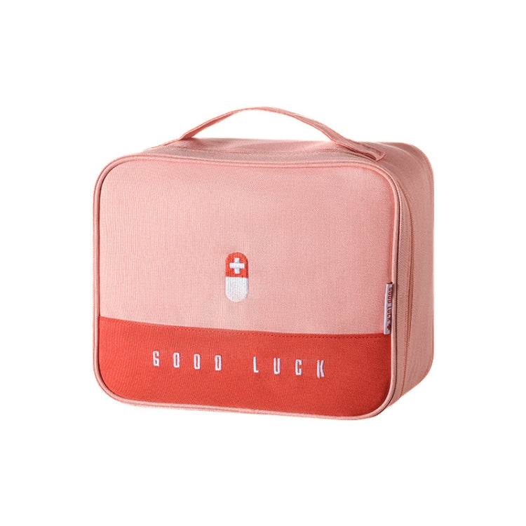 Thickened Large-Capacity Multifunctional Medicine Box Family Portable Storage Bag(Pink) - Pill Boxes by PMC Jewellery | Online Shopping South Africa | PMC Jewellery