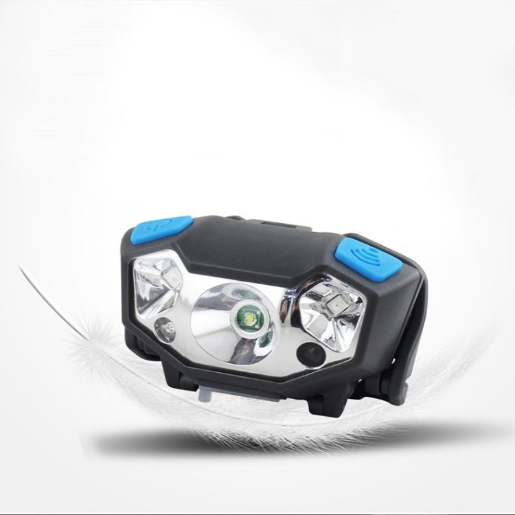 Usb Rechargeable Waterproof Sensor Headlight Outdoor Fishing Light(Black) - Headlamp by PMC Jewellery | Online Shopping South Africa | PMC Jewellery