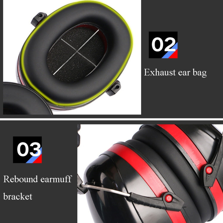 Soundproof Earmuffs Noise-Proof Sleep Earmuffs Industrial Protective Earmuffs Ear Caps(Blue Black) - Earmuff & Pad by PMC TechLife | Online Shopping South Africa | PMC TechLife