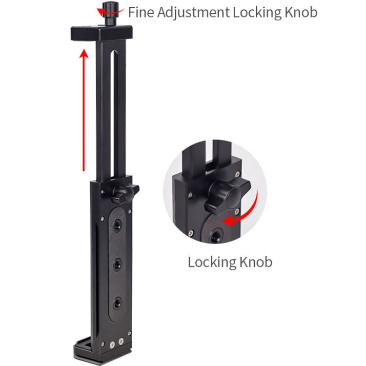 Xiletu Xj15 Live Broadcast Desktop Full Metal Tripod Mount Tablet Pc Phone Clamp With 1/4 Inch Screw Holes & Cold Shoe Base(Silver Grey) - free shipping - PMC TechLife - Order now!