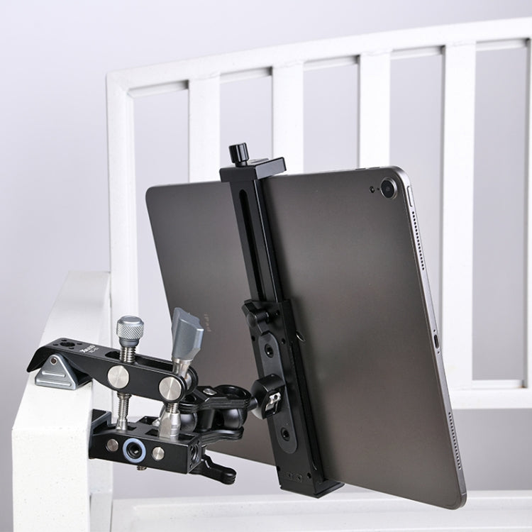 Xiletu Xj15 Live Broadcast Desktop Full Metal Tripod Mount Tablet Pc Phone Clamp With 1/4 Inch Screw Holes & Cold Shoe Base(Black) - free shipping - PMC TechLife - Order now!