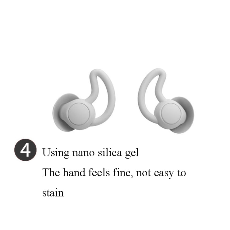 4 PCS / 2 Pair Shark Fin Nnti-falling and Noise-reducing Earplugs Anti-Noise Earplugs For Sleeping Dormitory Noise Cancelling And Noise Prevention Earplugs(Gray (3 Layers)) - Earmuff & Pad by PMC Jewellery | Online Shopping South Africa | PMC Jewellery