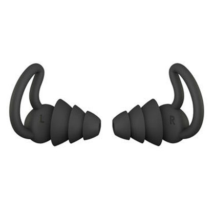 4 PCS / 2 Pair Shark Fin Nnti-falling and Noise-reducing Earplugs Anti-Noise Earplugs For Sleeping Dormitory Noise Cancelling And Noise Prevention Earplugs(Black (3 Layers)) - Earmuff & Pad by PMC Jewellery | Online Shopping South Africa | PMC Jewellery