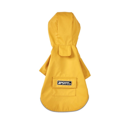 Dog Raincoat Hooded Four-Legged Clothes Waterproof All-Inclusive Small Dog Pet Raincoat, Size: XXL(Yellow) - Raincoat & Life Jackets by PMC Jewellery | Online Shopping South Africa | PMC Jewellery