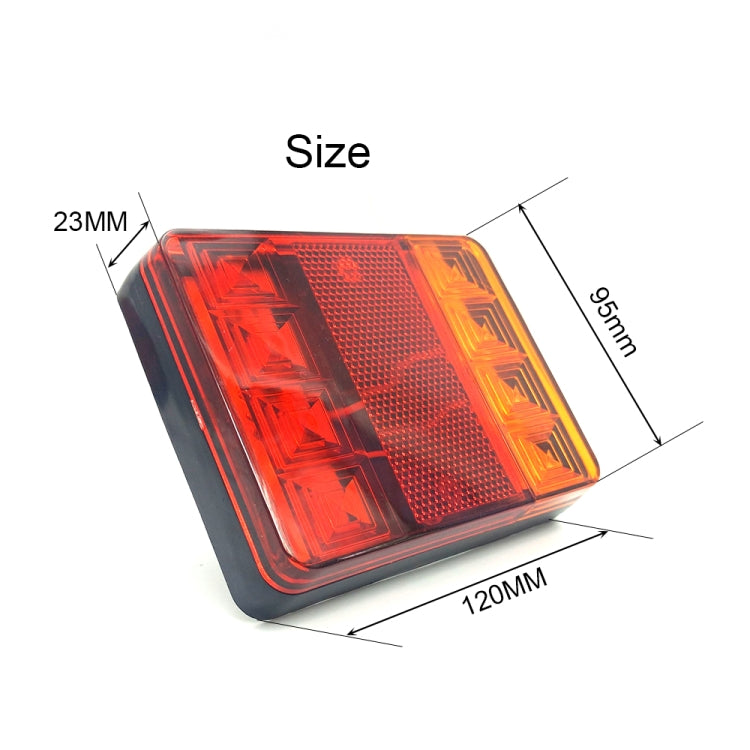 2 PCS CNSUNNY LIGHT DC 12V Car Truck Trailer Caravans LED Rear Tail Warning Brake Lights - Brake Lights by PMC TechLife | Online Shopping South Africa | PMC TechLife | Buy Now Pay Later Mobicred