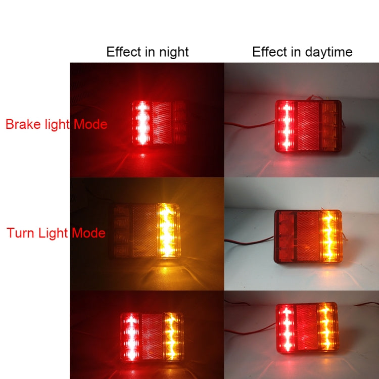 2 PCS CNSUNNY LIGHT DC 12V Car Truck Trailer Caravans LED Rear Tail Warning Brake Lights - Brake Lights by PMC TechLife | Online Shopping South Africa | PMC TechLife | Buy Now Pay Later Mobicred