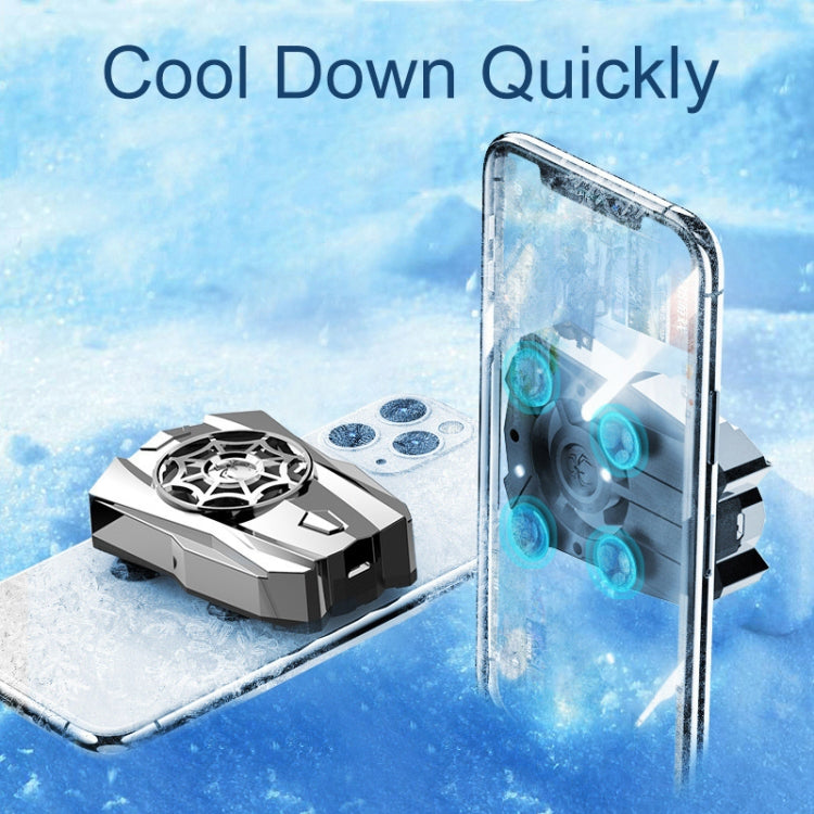 Mobile Phone Physical Fan Cooler Portable Suction Cup Phone Fast Radiator(Black) - free shipping - PMC TechLife - Order now!