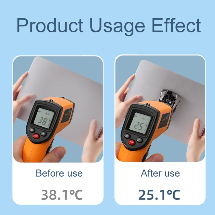 Mobile Phone Physical Fan Cooler Portable Suction Cup Phone Fast Radiator(Black) - free shipping - PMC TechLife - Order now!