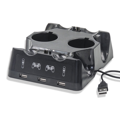 iPlay Gamepad Charger Multifunctional Charging Base For PS4 VR/PS VR/PS Move - Charger & Power by iplay | Online Shopping South Africa | PMC Jewellery