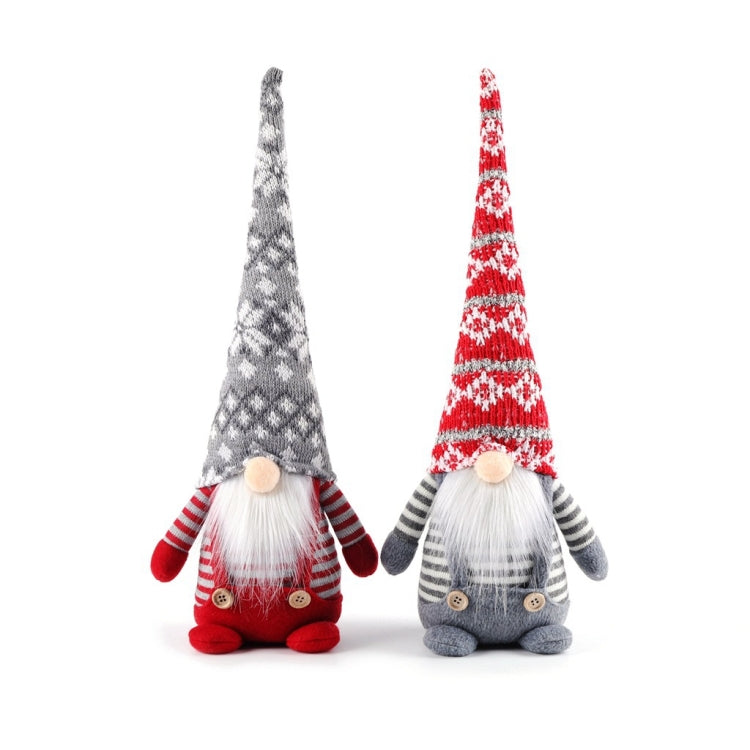 Christmas Decorations Faceless Elderly Dolls Forest Elderly Dolls Christmas Ornaments(Grey Hat) - Dolls by PMC Jewellery | Online Shopping South Africa | PMC Jewellery