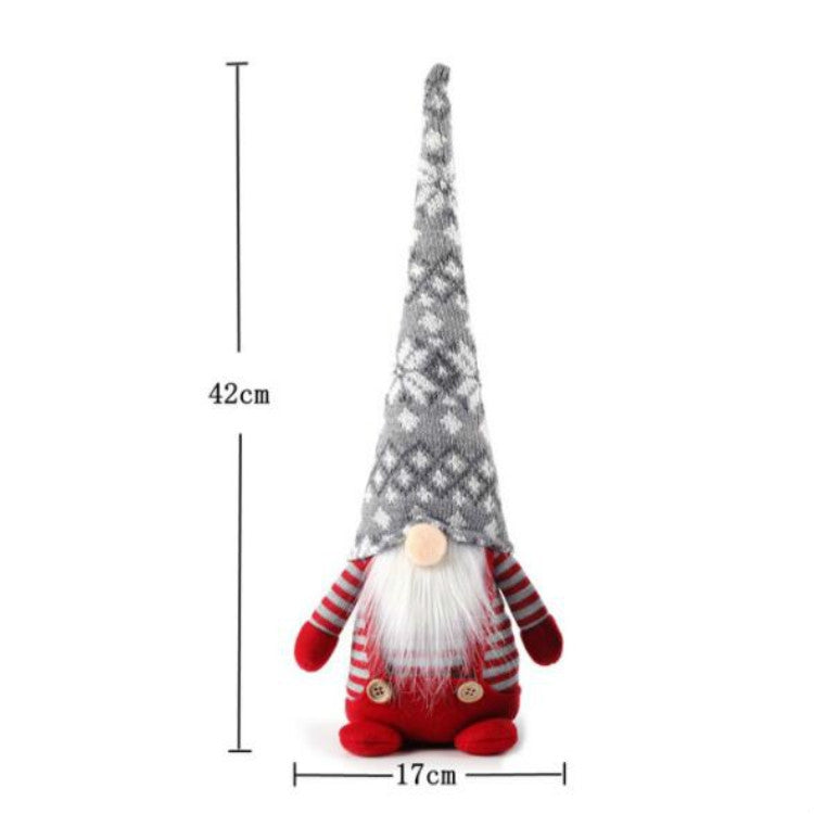 Christmas Decorations Faceless Elderly Dolls Forest Elderly Dolls Christmas Ornaments(Red Hat) - Dolls by PMC TechLife | Online Shopping South Africa | PMC TechLife