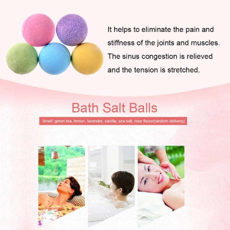 3 PCS 10g Natural Bubble Shower Bombs Ball Bath Salt Body Essential Oil Bath Ball(Yellow) - Bath Supplies by PMC TechLife | Online Shopping South Africa | PMC TechLife