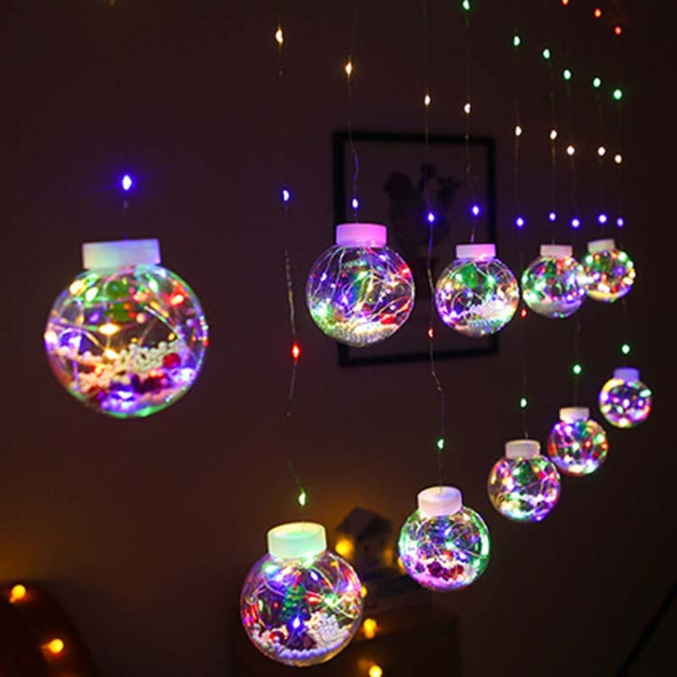 LED Copper Wire Curtain Light Wishing Ball Christmas Decoration String Lights, Random Style Delivery, Plug Type:EU Plug(Colorful Light) - Decoration Lamps by PMC Jewellery | Online Shopping South Africa | PMC Jewellery