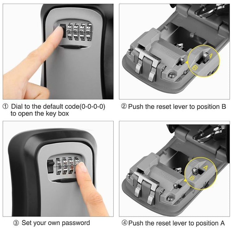HG2 Arc Wall Mounted Password Key Box(Blue) - Safety Box by PMC TechLife | Online Shopping South Africa | PMC TechLife | Buy Now Pay Later Mobicred