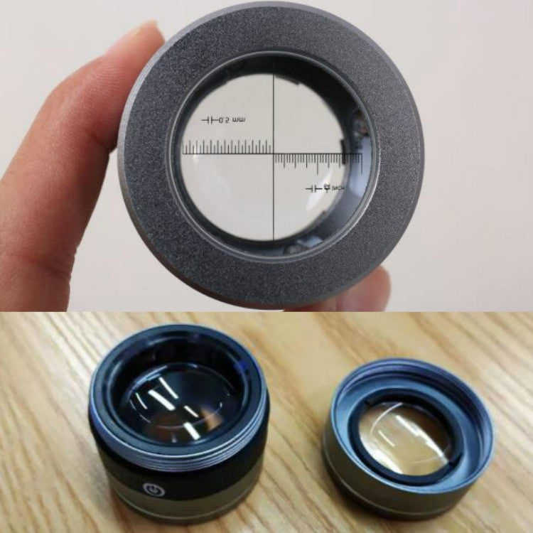Rechargeable Tube Type With LED White Lamp UV Lamp Scale Measurement And Identification HD Optical Glass 10 Times Magnifying Glass - Hand Held Style by PMC TechLife | Online Shopping South Africa | PMC TechLife