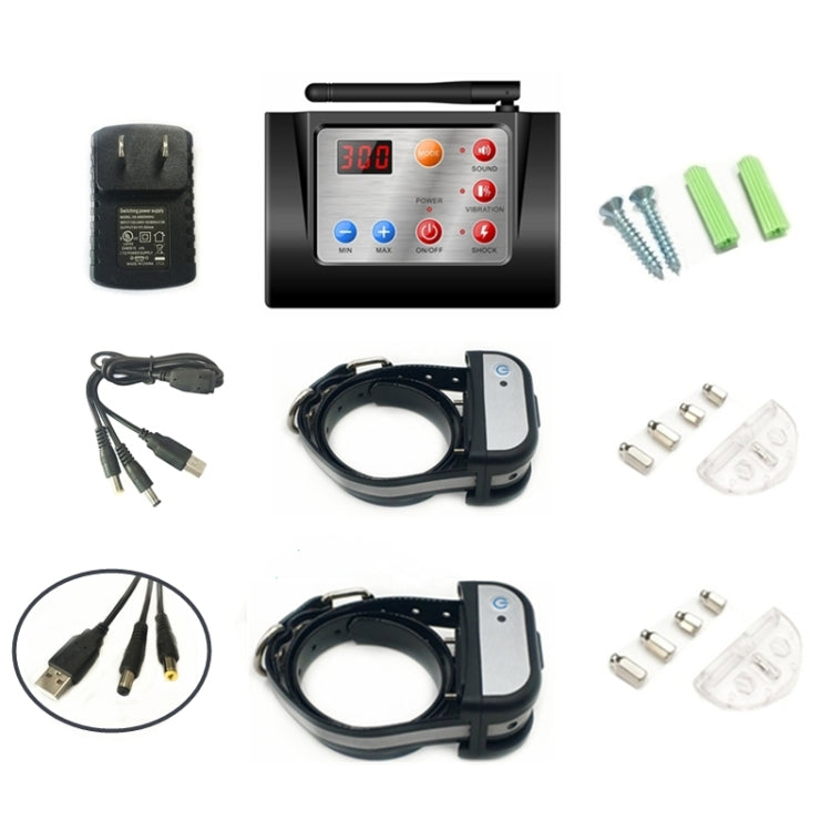 2 In 1 Smart Wireless Waterproof Fence Remote Dog Trainer with Collar, Style:700G(EU Plug) - Training Aids by PMC TechLife | Online Shopping South Africa | PMC TechLife | Buy Now Pay Later Mobicred