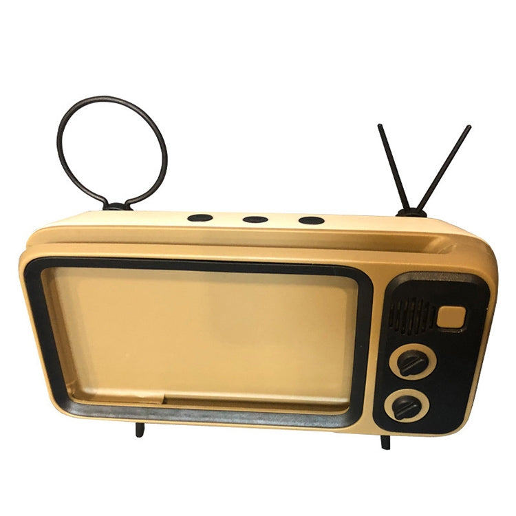 Q02 Retro Desktop Lazy Live TV Phone Holder for 4.7~6.2 inch Display Mobile Phone(Brown) - Desktop Holder by PMC TechLife | Online Shopping South Africa | PMC TechLife