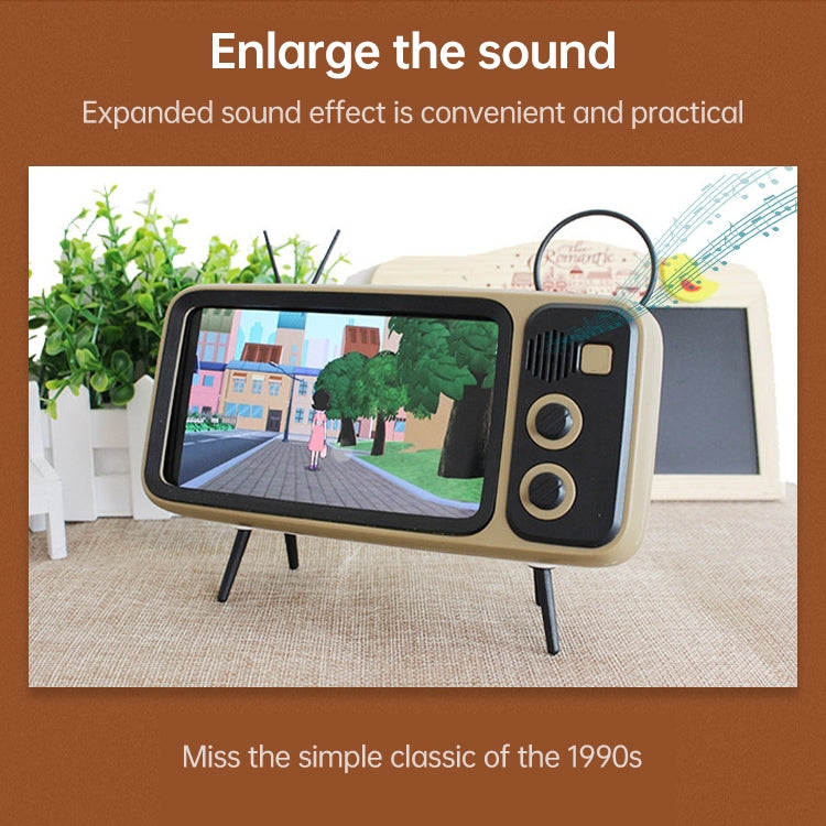 Q02 Retro Desktop Lazy Live TV Phone Holder for 4.7~6.2 inch Display Mobile Phone(Orange) - Desktop Holder by PMC TechLife | Online Shopping South Africa | PMC TechLife