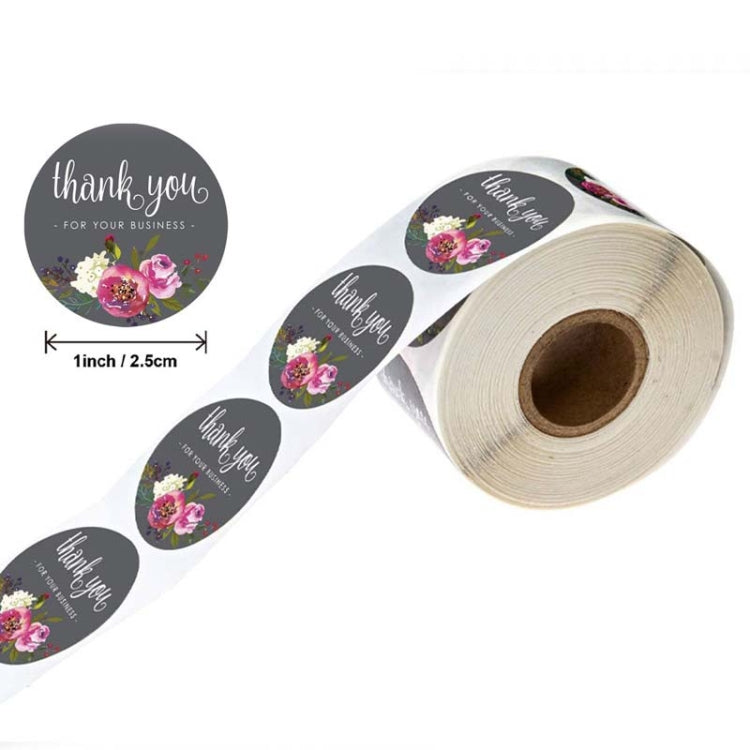 Roll Flower Decoration Thank You Seal Sticker Envelope Decoration Wedding Decoration, Size: 2.5cm/1inch(A-19) - Sticker & Tags by PMC TechLife | Online Shopping South Africa | PMC TechLife