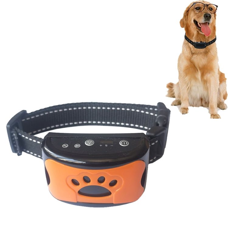 Rechargeable Waterproof Intelligent Identification Automatic Lock Bark Stop(Orange) - Training Aids by PMC TechLife | Online Shopping South Africa | PMC TechLife | Buy Now Pay Later Mobicred