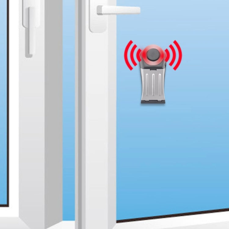 MSA-803 Window Vibration Alarm Door Stopper Flashing Light Burglar Alarm - Door Window Alarm by PMC TechLife | Online Shopping South Africa | PMC TechLife