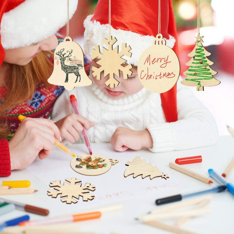 Christmas Creative DIY Decoration Gift Set  Handmade Wood Chip Pendant, Style:JM02039 - Ornaments by PMC TechLife | Online Shopping South Africa | PMC TechLife