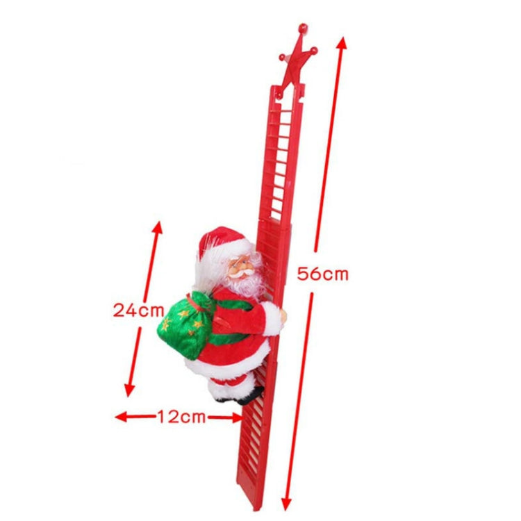Electric Santa Claus Toy Christmas Children Gift Decoration, Specification: Red Ladder - Ornaments by PMC TechLife | Online Shopping South Africa | PMC TechLife