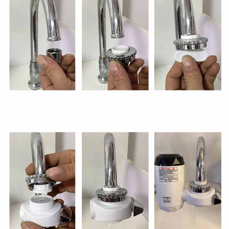 Zoosen Electric Hot Water Faucet Connection Type Instant Hot Water Faucet CN Plug, Style:White + Leak Protection - Faucets & Accessories by zoosen | Online Shopping South Africa | PMC TechLife | Buy Now Pay Later Mobicred