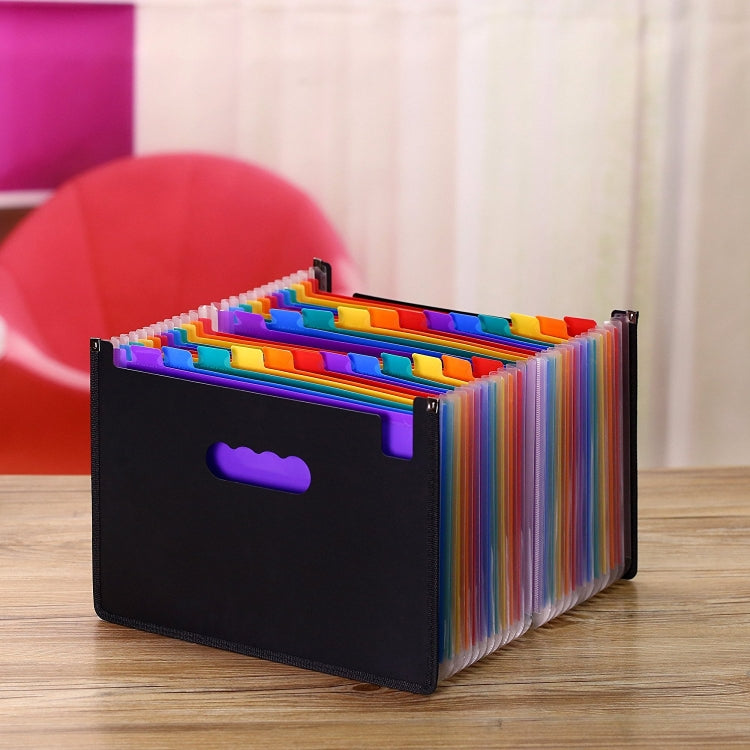 Organ Expanding Colored File Folder A4 Organizer Portable Business Office Supplies, Size: 33x23.5cm, Size:24 Pockets - File Folder by PMC Jewellery | Online Shopping South Africa | PMC Jewellery