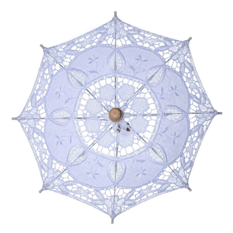 Wedding Bridal Lace Umbrella Shooting Props Wedding Supplies, Size: Length 26cm/ Diameter 29cm(White) - Umbrellas by PMC TechLife | Online Shopping South Africa | PMC TechLife