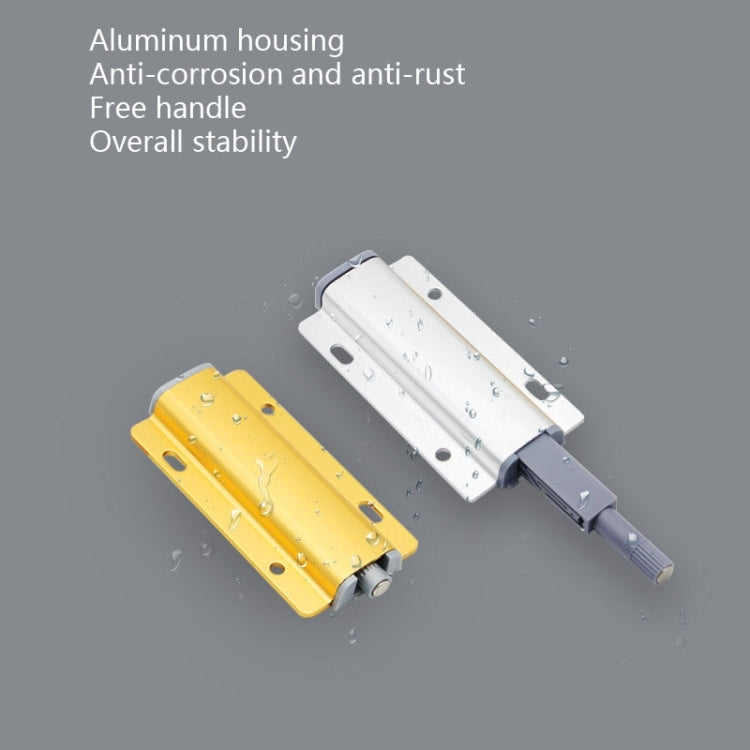 3 PCS Aluminum Alloy Bouncer Free Handle Push-Pull Cabinet Wardrobe Door Drawer Bouncer, Color: Silver - Furniture Accessories by PMC TechLife | Online Shopping South Africa | PMC TechLife