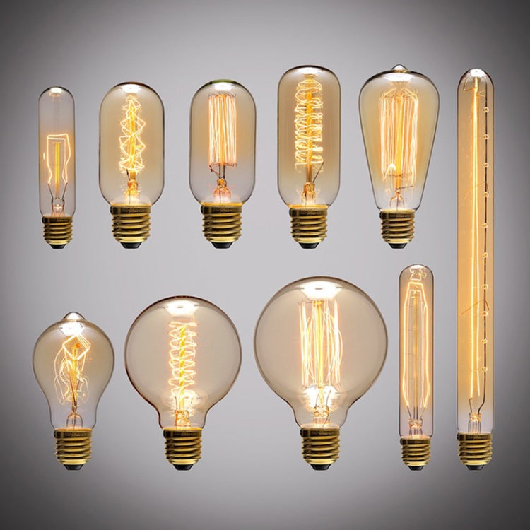 E27 40W Retro Edison Light Bulb Filament Vintage Ampoule Incandescent Bulb, AC 220V(T45 Filament) - Retro Lights by PMC TechLife | Online Shopping South Africa | PMC TechLife