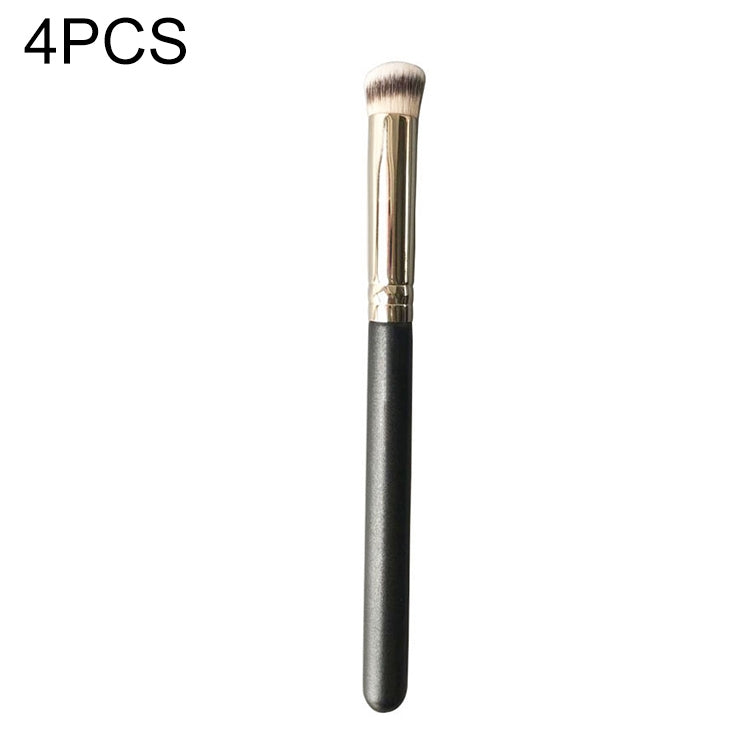 4 PCS Fiber Hair Makeup Brush Wooden Handle Foundation Brush, Style:270 Concealer Brush - Makeup Brushes by PMC Jewellery | Online Shopping South Africa | PMC Jewellery