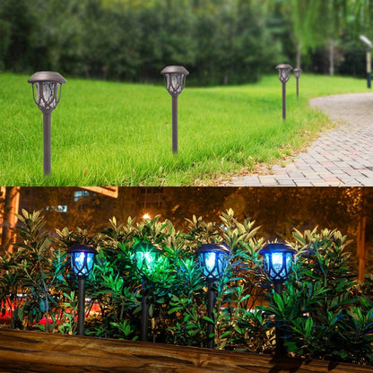 Solar Outdoor Garden Lawn Light Street Light Garden LED Decorative Landscape Light Villa Ground Plug Light(Colorful Light) - With Solar Panel by PMC Jewellery | Online Shopping South Africa | PMC Jewellery