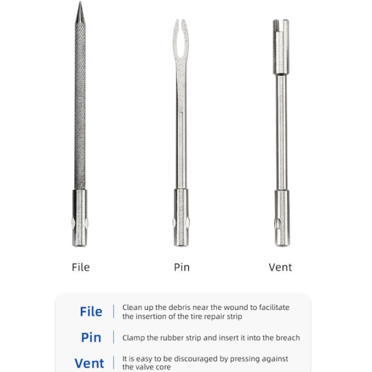 CYCLINGBOX Mountain Bike Vacuum Aluminum Alloy Tire Repair Tool Bicycle Repair Integrated Storage Design Tool(Silver) - free shipping - PMC TechLife - Order now!