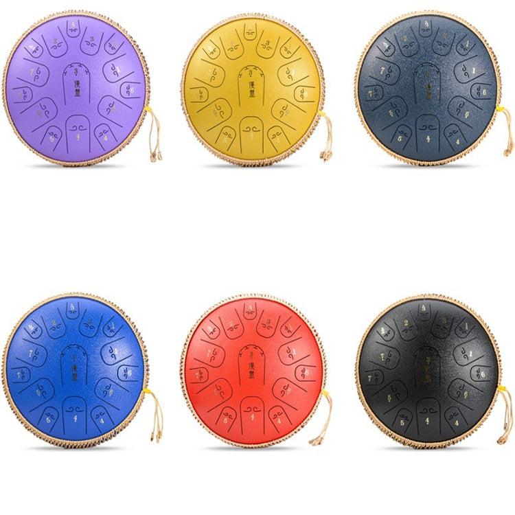 15-Tone Ethereal Drum 14-Inch Steel Tongue Drum Hollow Drum Sanskrit Drummer Disc(Blue) - Percussion Accessories by PMC TechLife | Online Shopping South Africa | PMC TechLife | Buy Now Pay Later Mobicred