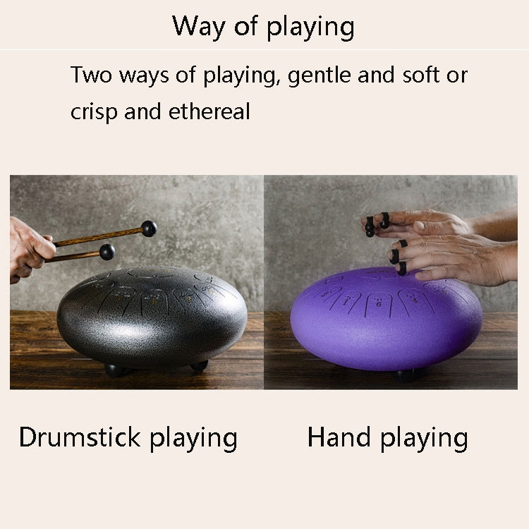15-Tone Ethereal Drum 14-Inch Steel Tongue Drum Hollow Drum Sanskrit Drummer Disc(Blue) - Percussion Accessories by PMC TechLife | Online Shopping South Africa | PMC TechLife | Buy Now Pay Later Mobicred