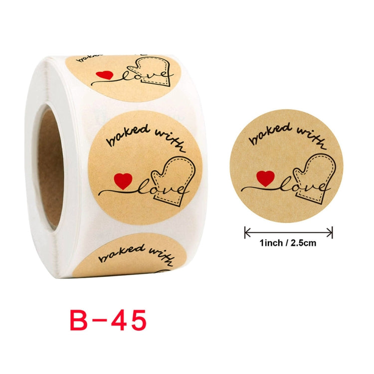 Baked Cake Food Holiday Decoration Label Sticker, Size: 2.5cm / 1inch(B-45) - Sticker & Tags by PMC TechLife | Online Shopping South Africa | PMC TechLife