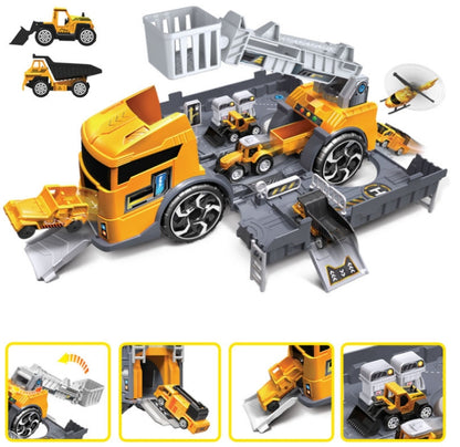 Children Toy Tractor Container Truck Simulation Parking Lot Car Model Set(Engineering vehicle) - Model Toys by PMC Jewellery | Online Shopping South Africa | PMC Jewellery