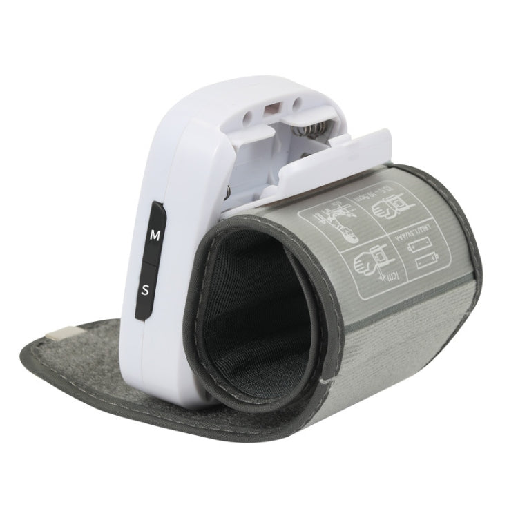 Wrist Type Electronic Blood Pressure Monitor Home Automatic Wrist Type Blood Pressure Measurement, Style: No Voice Announcement(White English) - free shipping - PMC TechLife - Order now!