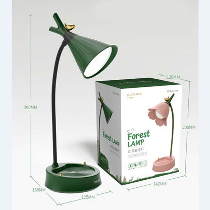 GIVELONG Forest Bird LED Touch Usb Table Lamp With Mobile Phone Holder Bedroom Bedside Night Light(GL363-2 Yellow) -  by PMC Jewellery | Online Shopping South Africa | PMC Jewellery