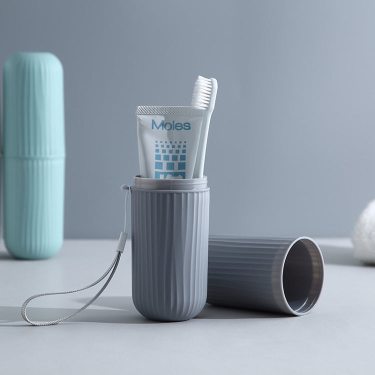 1pc Simple Travel Washing Cup Portable Toothbrush Storage Box Multifunctional Brushing Cup(Gray) - Storage Boxes by PMC TechLife | Online Shopping South Africa | PMC TechLife | Buy Now Pay Later Mobicred