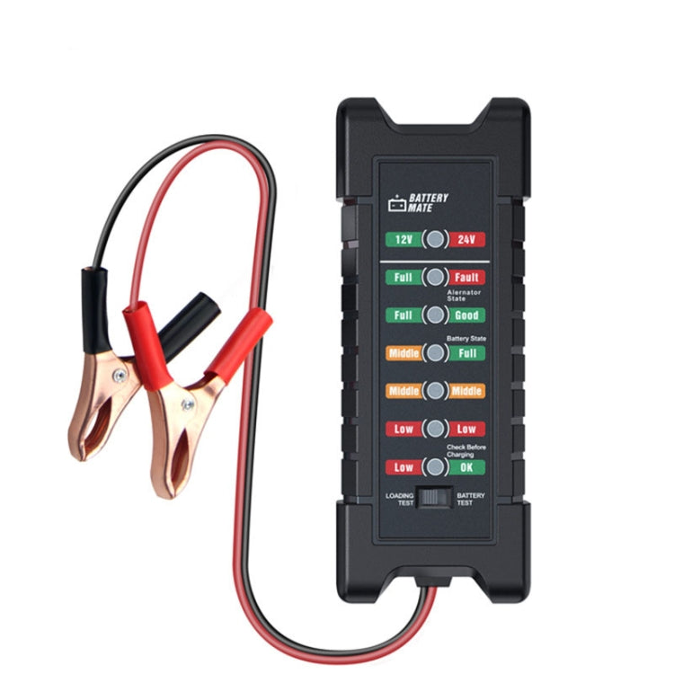 YAWOA BM410 Storage Battery Tester 12V/24V Load Test LED Smart Car Battery Tester Clip - Electronic Test by PMC TechLife | Online Shopping South Africa | PMC TechLife | Buy Now Pay Later Mobicred
